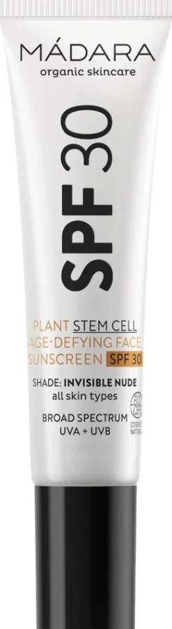 MÁDARA Plant Stem Cell Age-Defying Aurinkosuojavoide kasvoille SPF30 10 ml