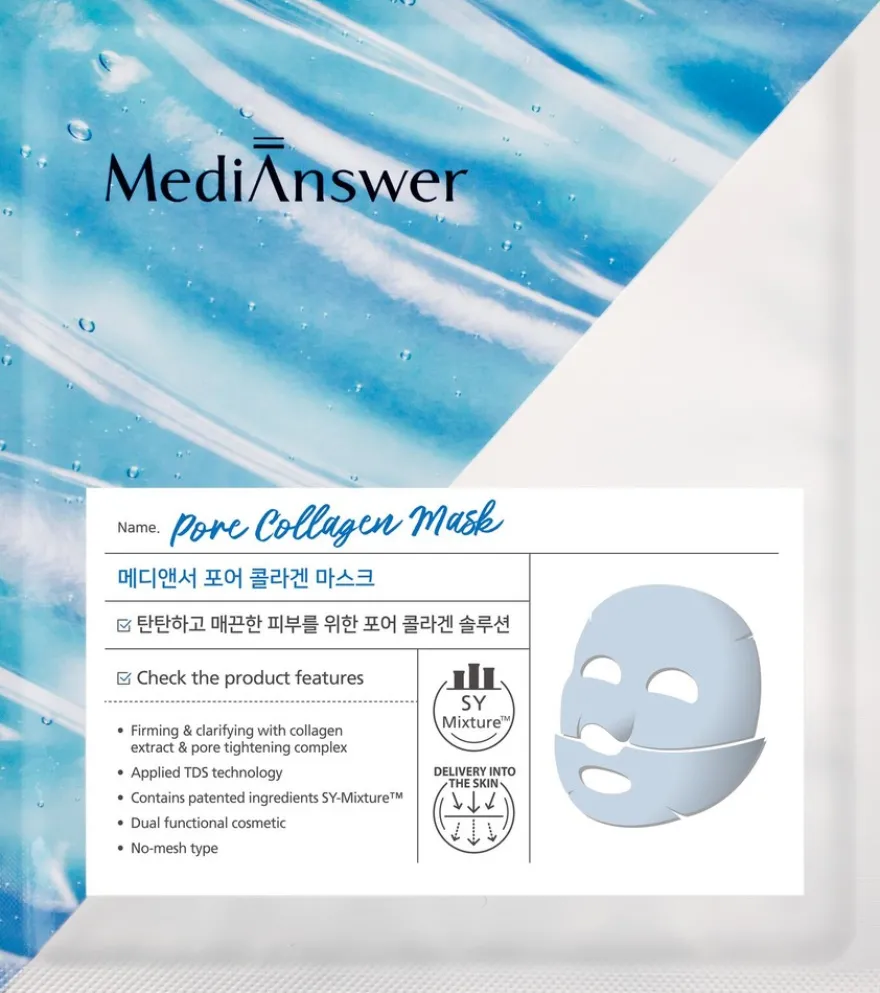 MediAnswer Pore Collagen Mask kasvomaski