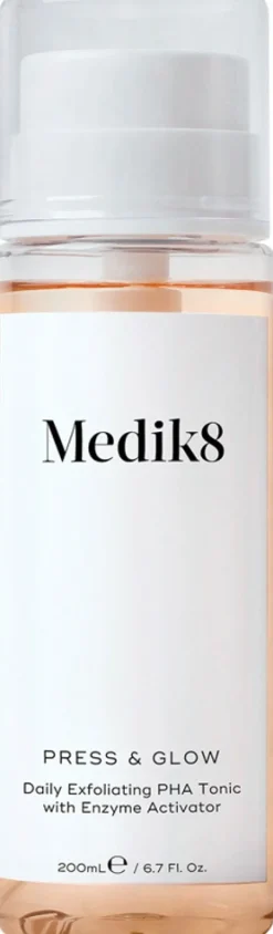 Medik8 Press & Glow PHA-kasvovesi 200 ml