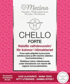 Mezina Chello Forte + B6 soija-yrttivalmiste ravintolisä 60 tabl. 38 g