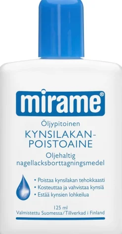 Mirame öljypitoinen kynsilakanpoistoaine 125ml