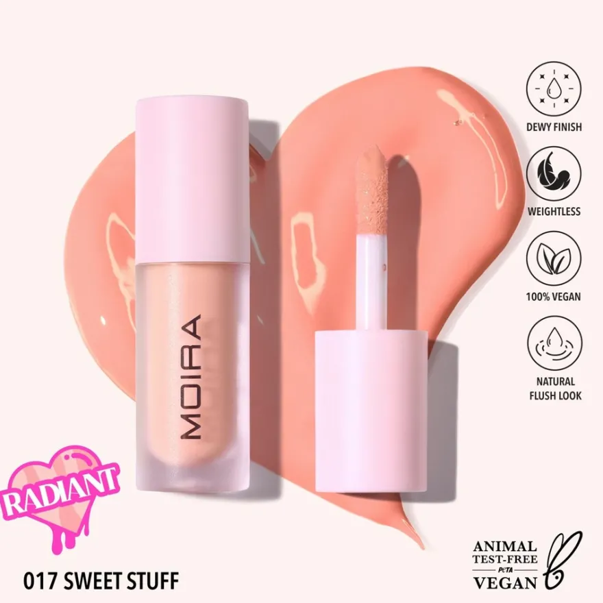 MOIRA Love Steady Liquid Blush nestemäinen poskipuna 4,8 g