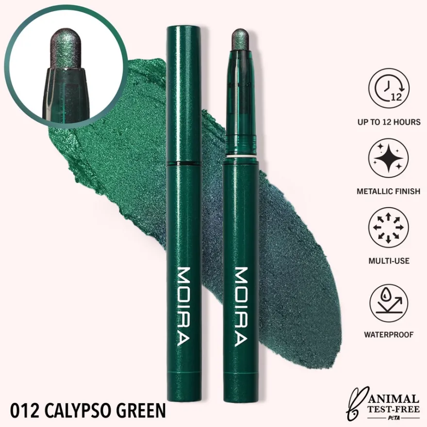 MOIRA Stellar Glaze Stick Shadow 012 Calypso Green -luomivärikynä 0,85g