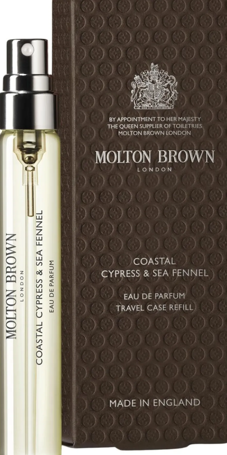 Molton Brown Coastal Cypress & Sea Fennel EdP Travel Case Refill täyttöpakkaus 7,5 ml
