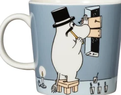 Moomin Arabia Muumi Muumipappa muki 0,3l harmaa