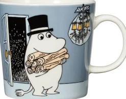 Moomin Arabia Muumi Muumipappa muki 0,3l harmaa