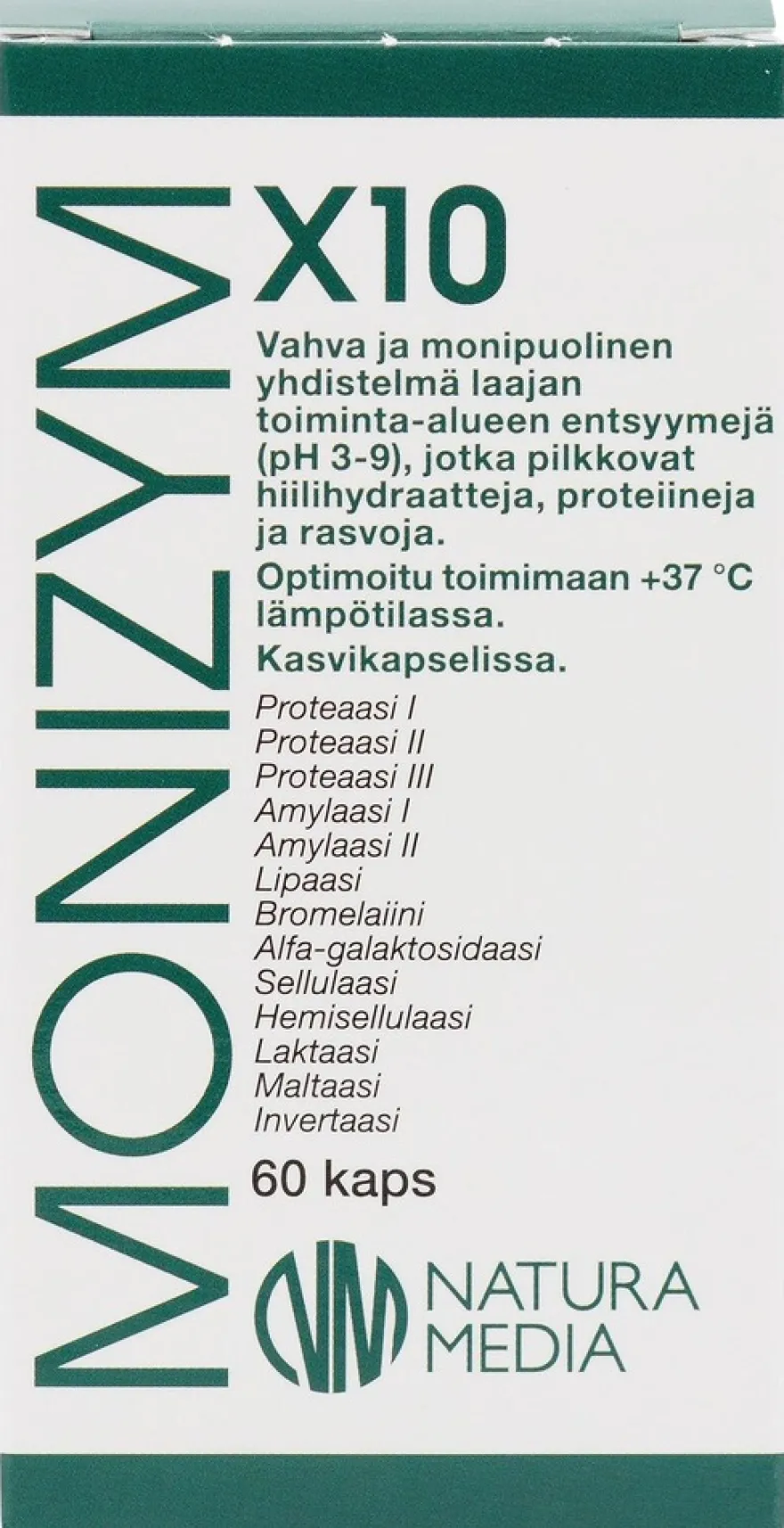 Natura Median Monizym® X10 entsyymikapseli 60 kaps.