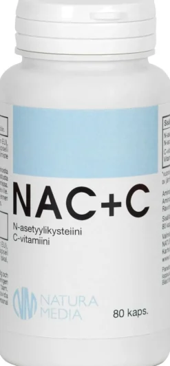 Natura Median NAC+C ravintolisä 80 kaps.