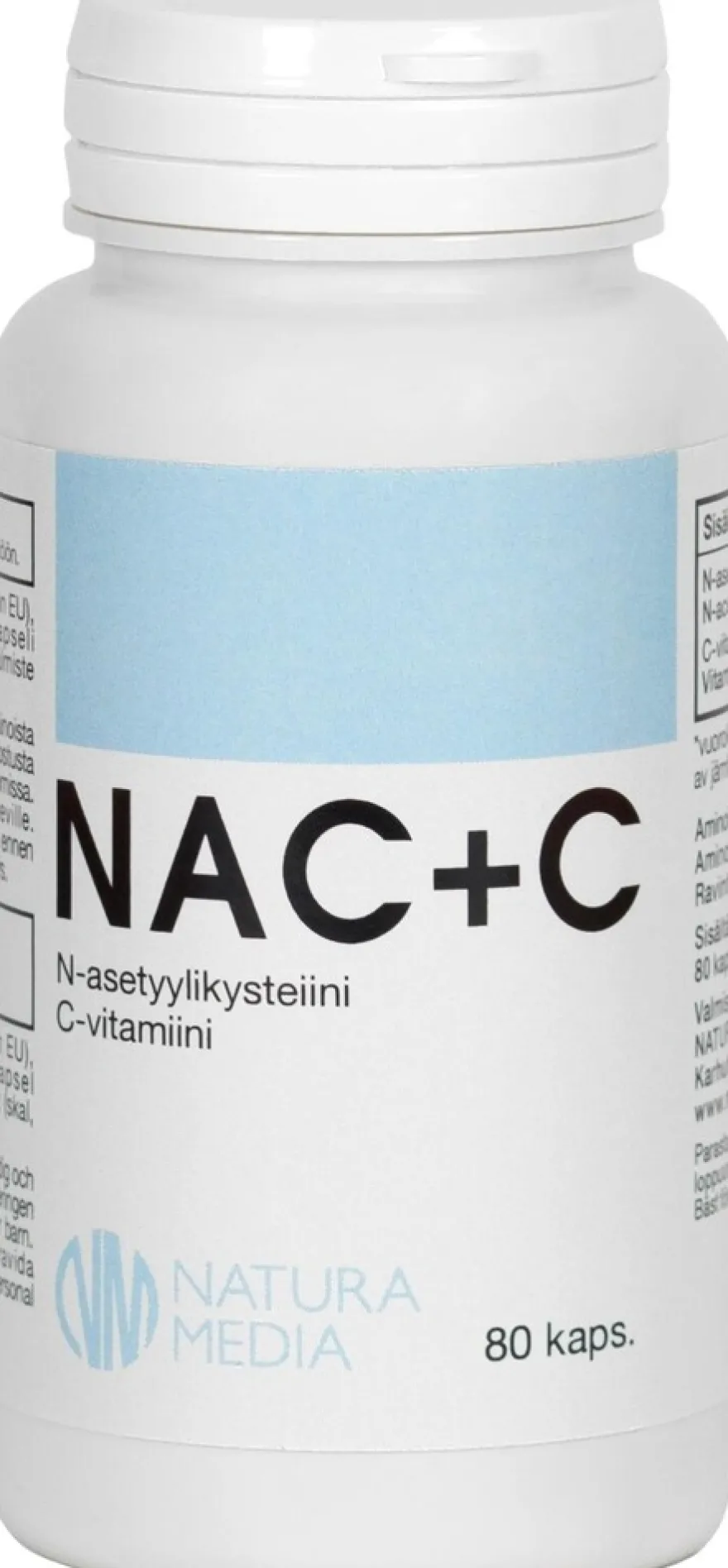 Natura Median NAC+C ravintolisä 80 kaps.