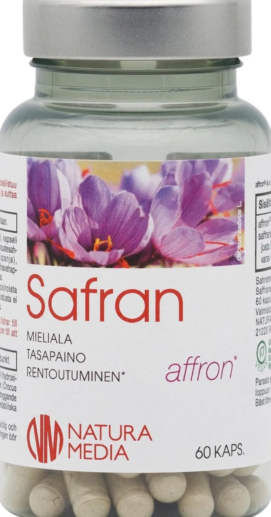 Natura Median Safran Sahramiuute 60 kaps.