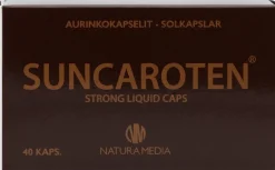 Natura Median Suncaroten Strong Liquid Caps aurinkokapselit 40 kaps.