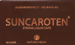 Natura Median Suncaroten Strong Liquid Caps aurinkokapselit 40 kaps.
