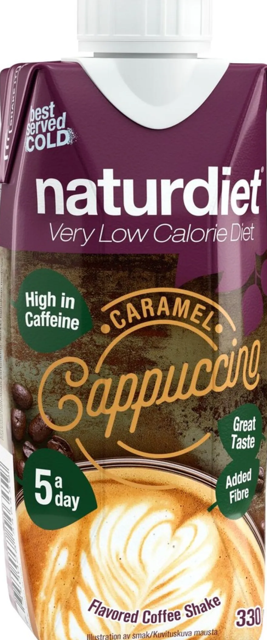 Naturdiet VLCD caramel cappuccino proteiinikahvi 330ml