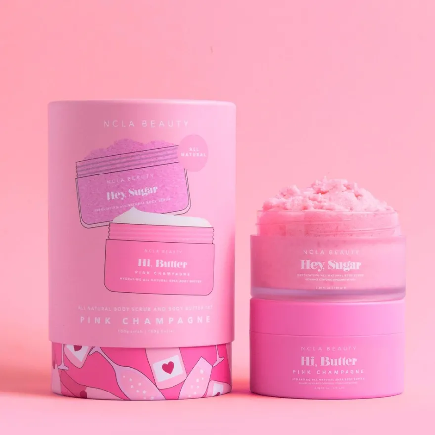 NCLA Beauty Pink Champagne Body Care Set vartalonhoitosetti