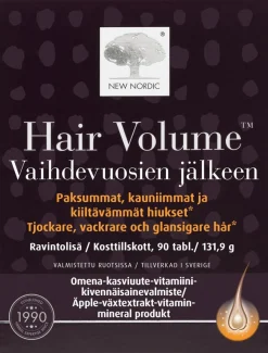 New Nordic Hair Volume™ Vaihdevuosien jälkeen ravintolisä 90 tabl. / 131,9 g