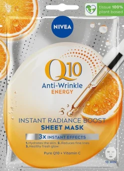 NIVEA 1kpl Q10 Anti-Wrinkle Energy Sheet Mask -kasvonaamio