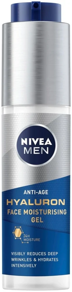 NIVEA MEN 50ml Anti-Age Hyaluron Face Moisturising Gel -kasvogeeli