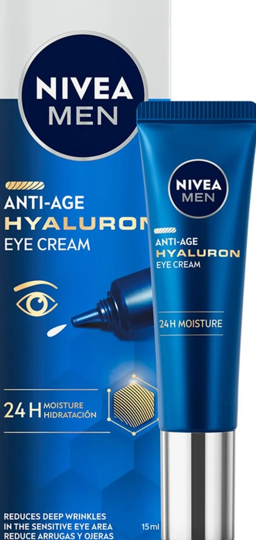 NIVEA MEN 15ml Anti-Age Hyaluron Eye Cream -silmänympärysvoide 15ml