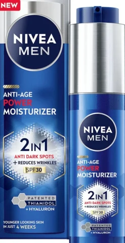 NIVEA MEN 50ml Anti-Age 2in1 Power Moisturizer -kasvovoide