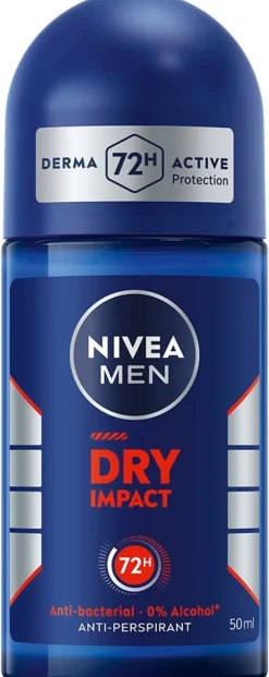 NIVEA MEN 50ml Dry Impact Deo Roll-On -antiperspirantti