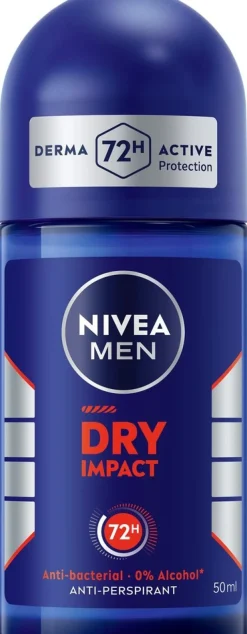 NIVEA MEN 50ml Dry Impact Deo Roll-On -antiperspirantti