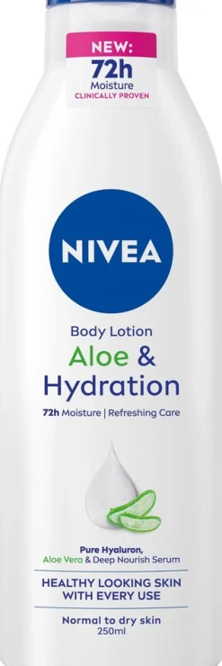 NIVEA 250ml Aloe & Hydration Body Lotion -vartalovoide
