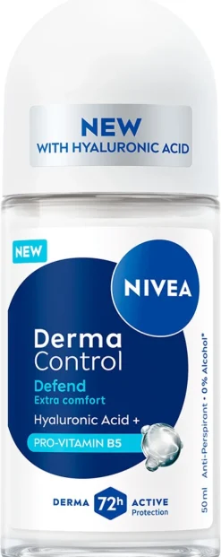 NIVEA 50ml Derma Control Defend Deo Roll-on -antiperspirantti