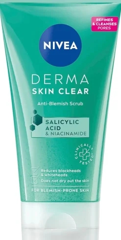 NIVEA 150ml Derma Skin Clear Anti-Blemish Scrub -kuorintavoide