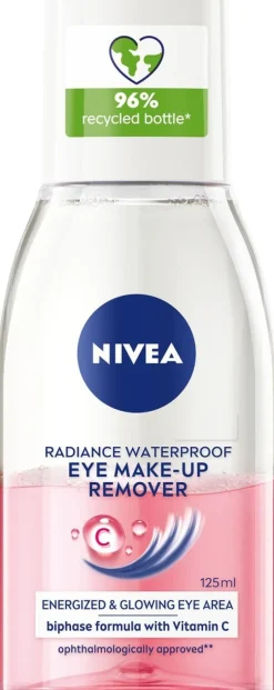 NIVEA 125ml Glow Eye Make-Up Remover -silmämeikinpoistosaine