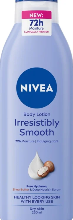 NIVEA 250ml Irresistibly Smooth Body Lotion -vartaloemulsio