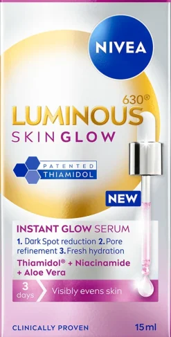 NIVEA 15ml Luminous630 Skin Glow Instant Glow Serum -kasvoseerumi