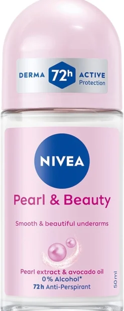 NIVEA 50ml Pearl & Beauty Deo Roll-on -antiperspirantti