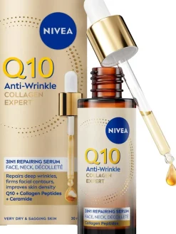 NIVEA 30ml Q10 Anti-Wrinkle Collagen Expert 3in1 Repairing Serum -kasvoseerumi