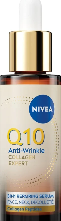 NIVEA 30ml Q10 Anti-Wrinkle Collagen Expert 3in1 Repairing Serum -kasvoseerumi