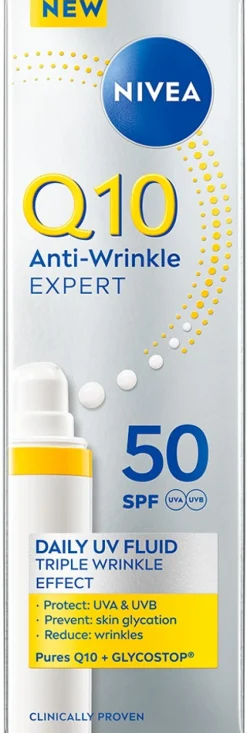 NIVEA 40ml Q10 Anti-Wrinkle Expert Daily UV Fluid SK50 -päivävoide