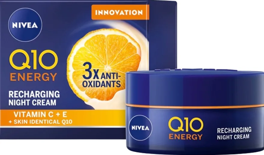 NIVEA 50 ml Q10 Energy Recharging Night Cream -yövoide