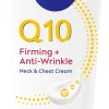 NIVEA 200ml Q10 Firming + Anti-Wrinkle Neck & Chest Cream -vartaloemulsio kaulalle ja dekolteelle