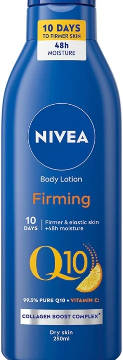 NIVEA 250ml Q10 + Vitamin C Firming Body Milk -vartalovoide