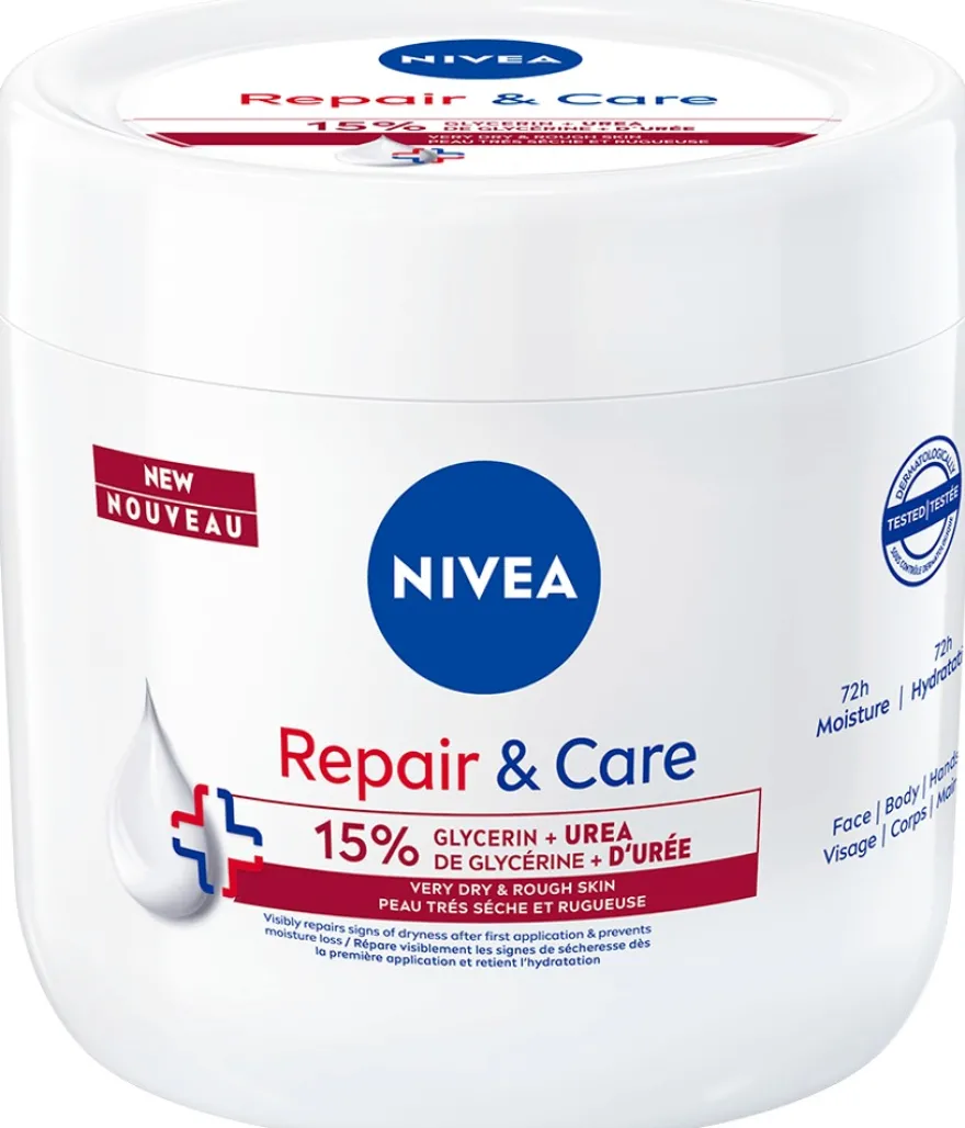 NIVEA 400ml Repair & Care Body Cream -vartalovoide