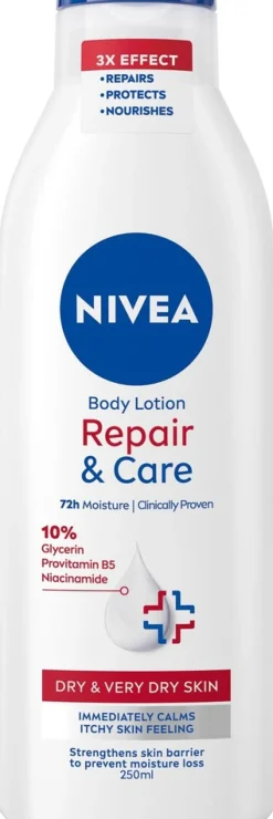 NIVEA 250ml Repair & Care Body Lotion -vartaloemulsio
