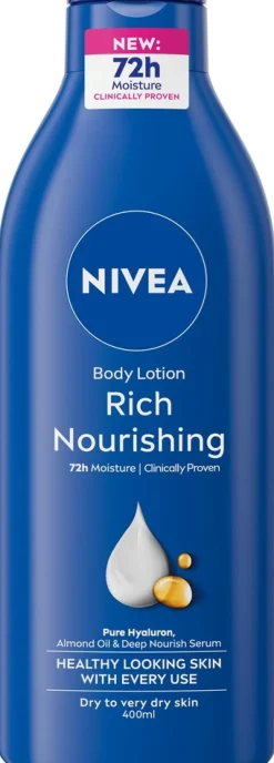 NIVEA 400ml Rich Nourishing Body Milk -vartaloemulsio