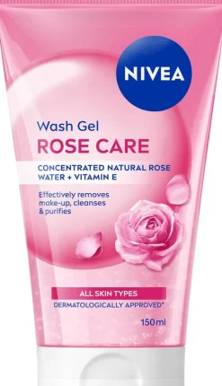 NIVEA 150ml Rose Care Micellar Face Wash -puhdistusgeeli