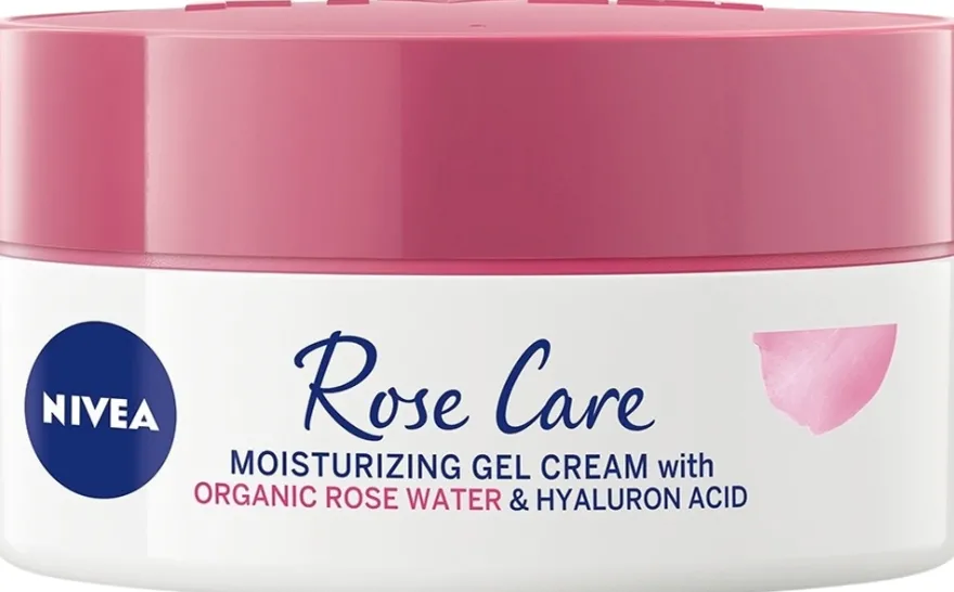 NIVEA 50ml Rose Care Moisturizing Gel Cream -päivävoide
