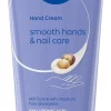 NIVEA 100ml Smooth Hands & Nail Care -käsivoide