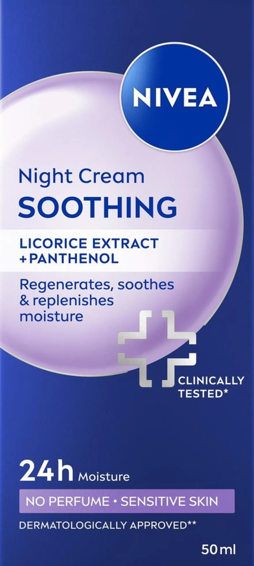 NIVEA 50ml Soothing Sensitive Night Cream -yövoide