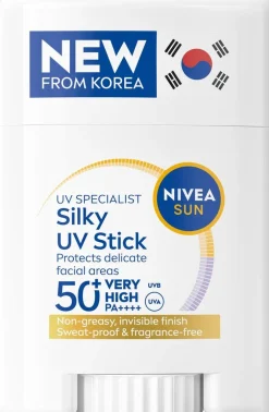NIVEA SUN 15g UV Specialist Silky UV Stick SK50+ -aurinkosuojapuikko