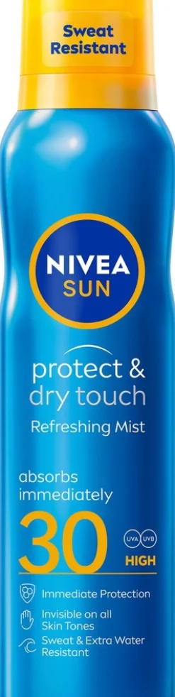 NIVEA SUN 200ml Protect & Dry Touch Sun Mist SK30 -aurinkosuojasumute