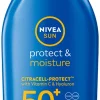 NIVEA SUN 100ml Protect & Moisture Sun Lotion SK50+ -aurinkosuojavoide