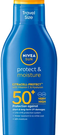 NIVEA SUN 100ml Protect & Moisture Sun Lotion SK50+ -aurinkosuojavoide