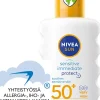 NIVEA SUN 200ml Sensitive Immediate Protect Soothing Sun Spray SK50+ -aurinkosuojasuihke